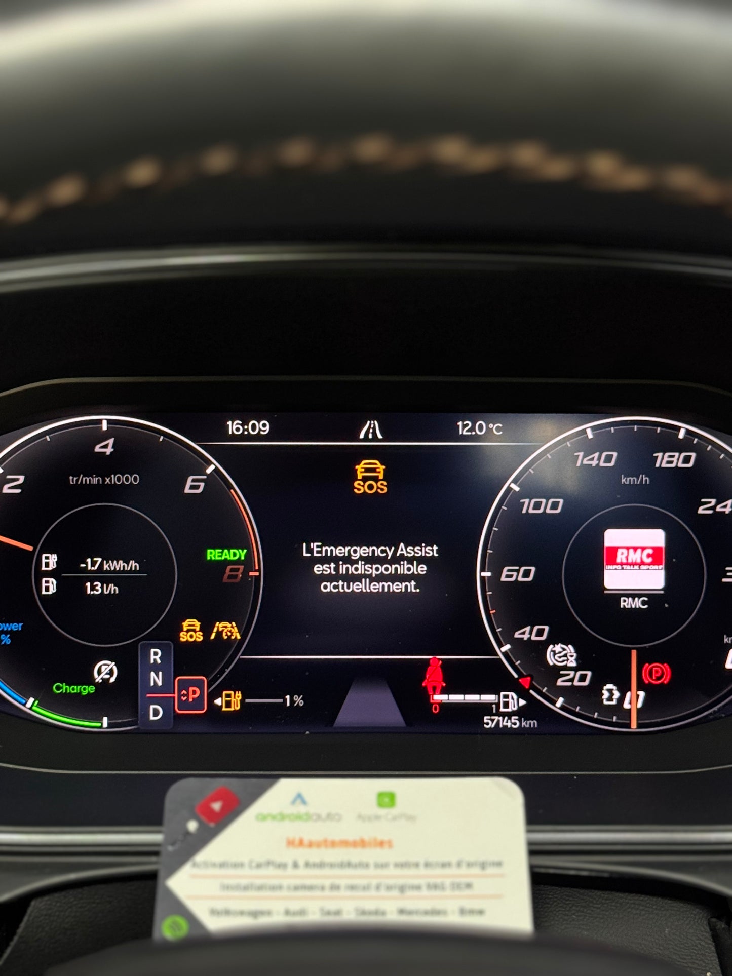 Réparation défaut Travel assist & emergency assist SoS