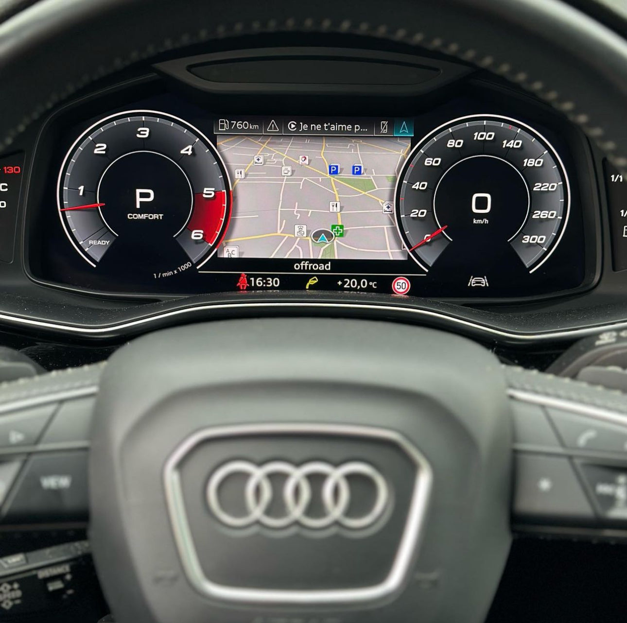 Activation de l'affichage RS Performance Audi - Virtuel cockpit Gen2