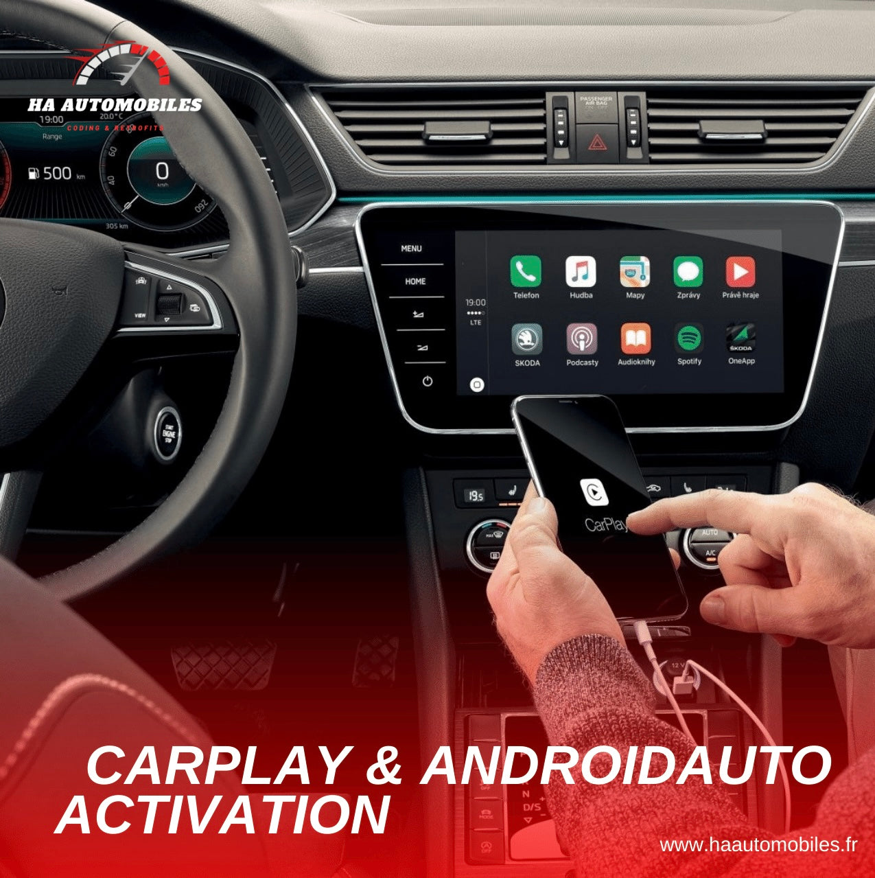 Activation de Skoda SmartLink – Apple Carplay / Android Auto