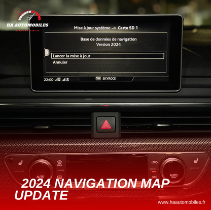 Mise à jour de la carte de navigation Audi 2024 – MIB2