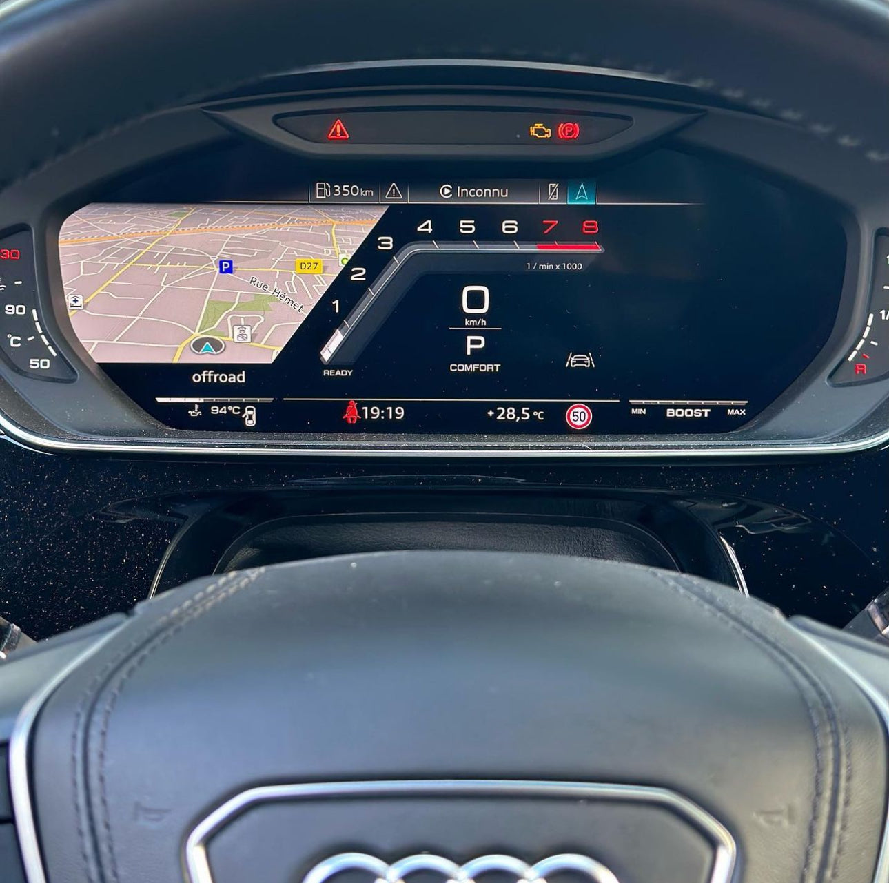 Activation de l'affichage RS Performance Audi - Virtuel cockpit Gen2