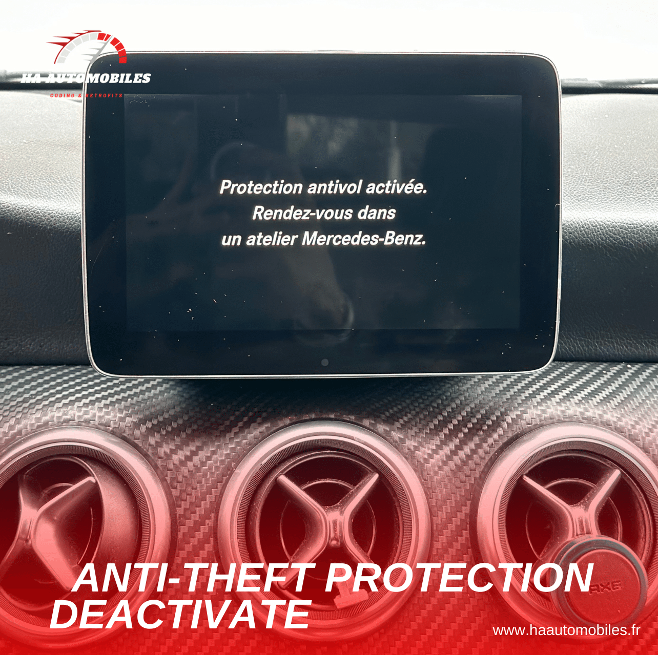 Désactivation protection Antivol Mercedes