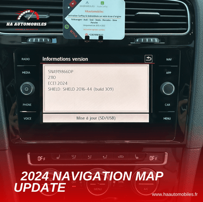 Mise à jour de la carte de navigation VW 2025 – MIB2