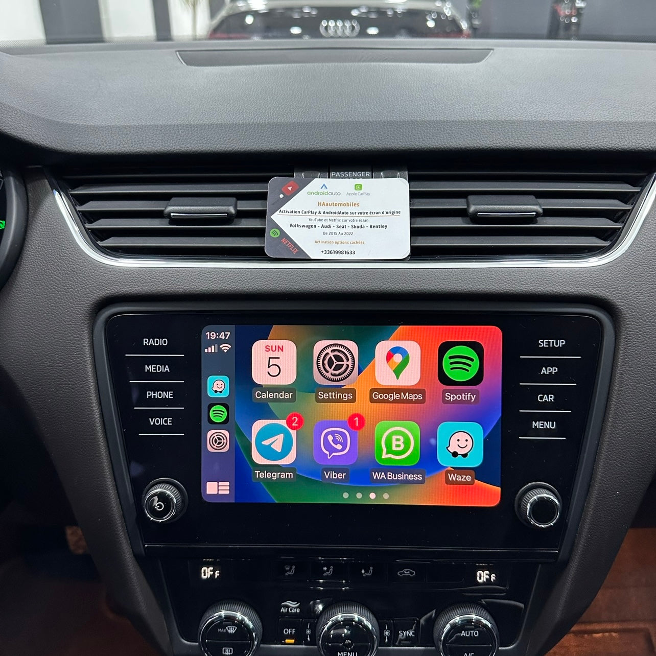 Activation de Skoda SmartLink – Apple Carplay / Android Auto