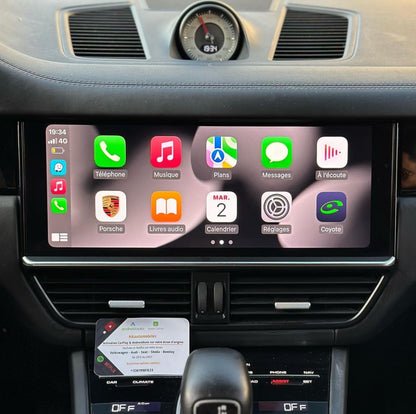 Activation Apple CarPlay en plein écran Porsche