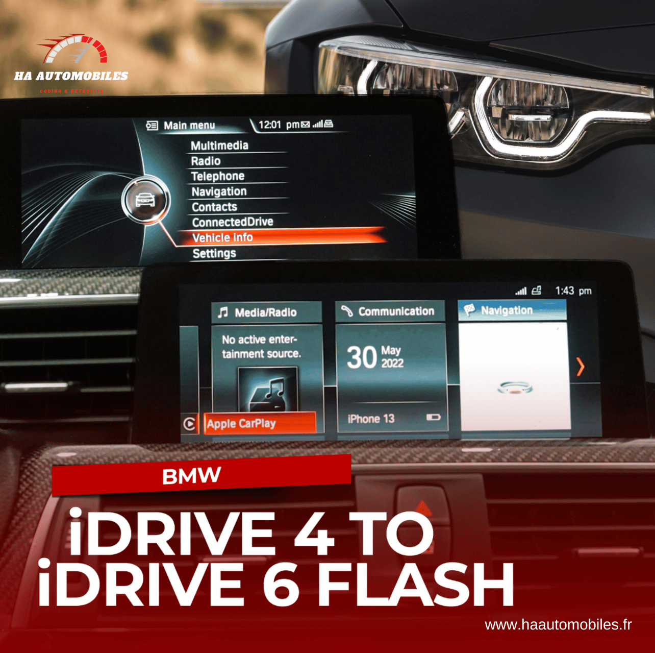 Mise à niveau Flash NBTevo iDrive 4 vers iDrive 6 BMW