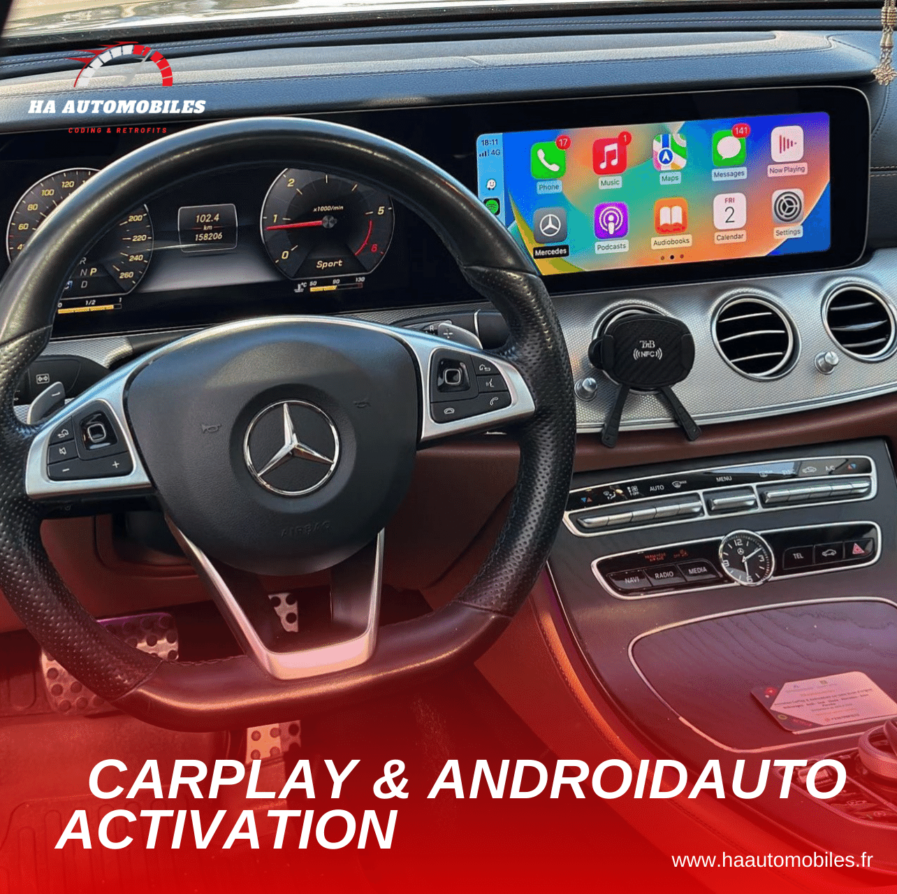 Activation Apple CarPlay et AndroidAuto Mercedes - NTG5.2 Classe C/E/GLC