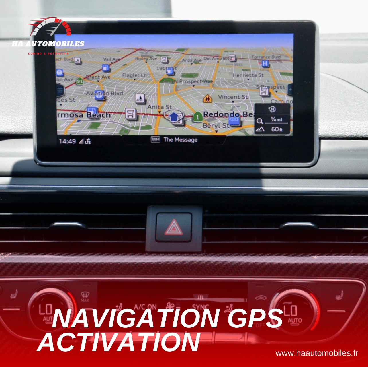 Activation de la navigation (GPS) Audi