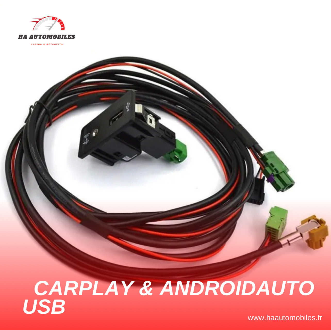 Kit USB et câblage MIB2  Carplay et Androidauto - 5G0 035 222 E